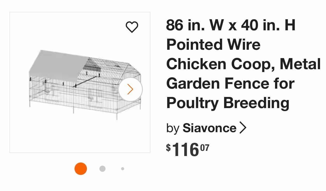 Metal chicken coop