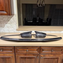 Carbon Fiber M5 F90 Spoiler & Mirror Caps 