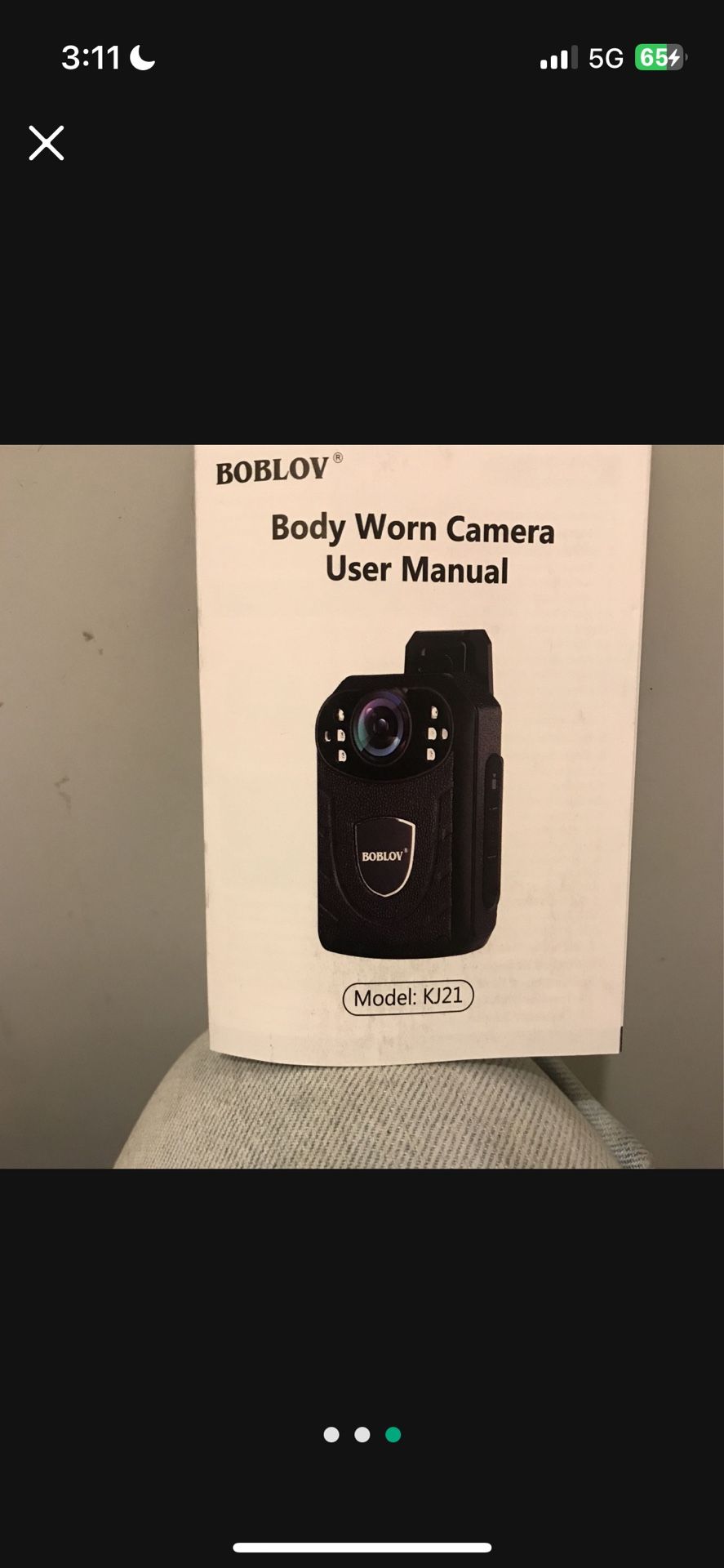 Body Camera Boblov Police Camera 1296P