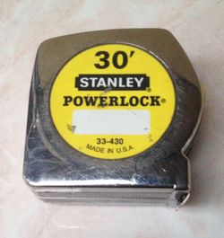 30' X1" STANLEY POWER-LOCK MEASURE TAPE