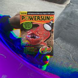 Powersun Uv 160w Light Bulb. For Reptials. Brand New. Still Sealed. 