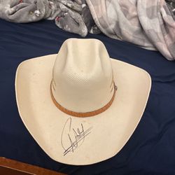 Christian Nodal Cowboy Hat Signed
