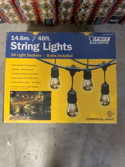 48ft string lights 24 light sockets