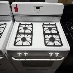 Kenmore white 4 burner range stove 