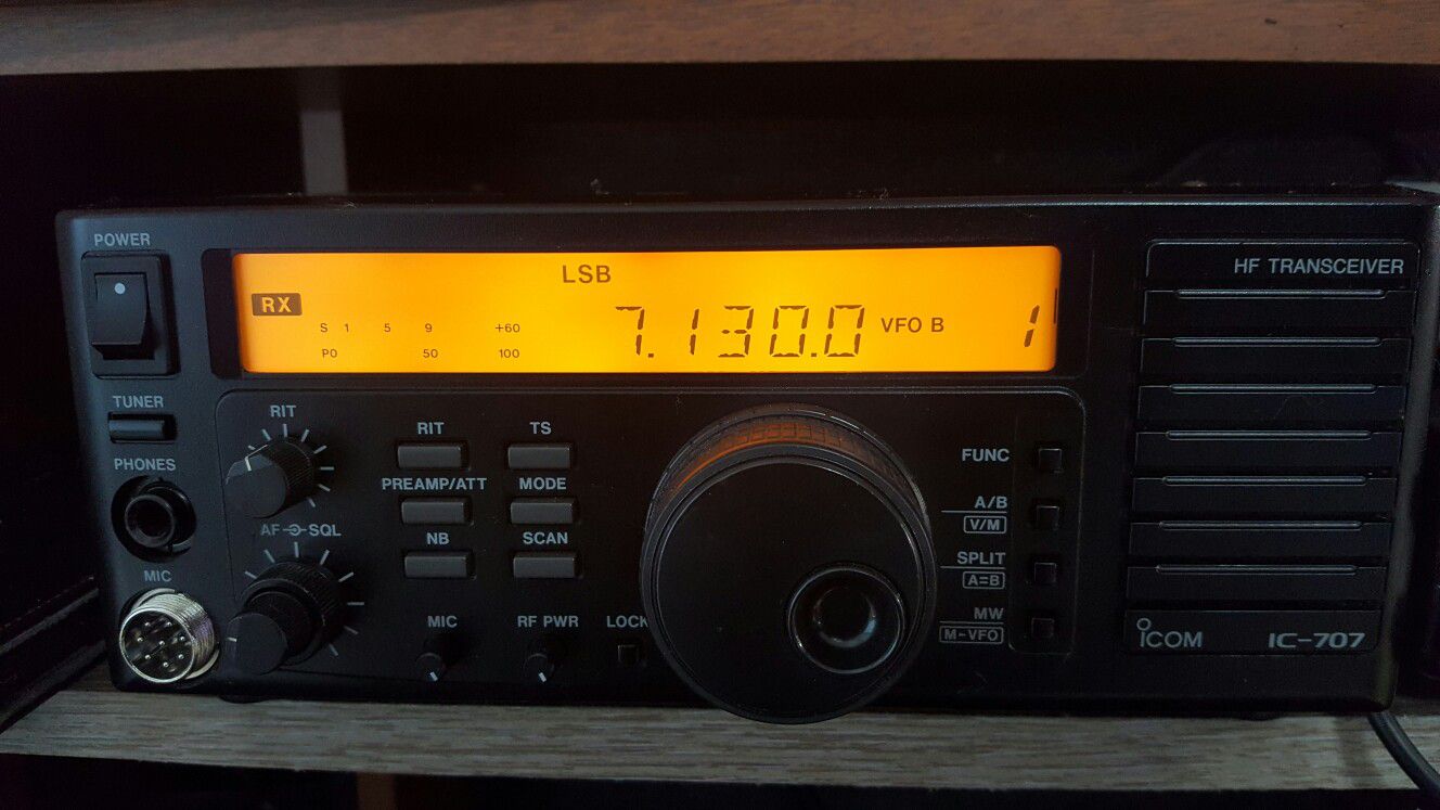 Icom ic-707 hf transceiver.., 1.8 160mhz 27mhz open..in working good condition.. for in FL - OfferUp