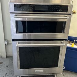 KITCHEN AID BUILT IN 30”WIDE MICROWAVE OVEN COMBO