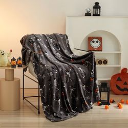 Dancing Skeletons Plush Throw 