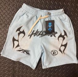 Hellstar “Path to Paradise” Shorts (Light Blue) Size Large