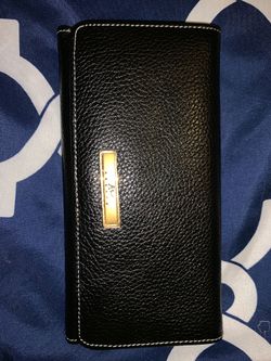 Soft black leather wallet NEW NEVER USED
