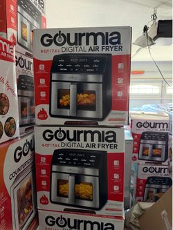 Gourmia 8-Quart Digital Air Fryer w/ Window & Light, Countertop, Black, NEW