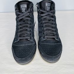 Adidas Originals Top Ten High FV4924 Black Gum Size 8 Reflective Laces. Condition is "New without original box  100% authentic  Shipped with USPS Prio