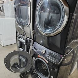 AFFORDABLE HUGE LIQUIDATION LIGHTLY USED GENTLY USED REFURBISHED RECONDITIONED CERTIFIED WASHER DRYER FRIDGE STOVE OVEN STACKABLE  FREE WARRANTY 