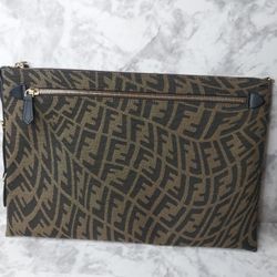 Fendi x Sarah Coleman FF Vertigo Clutch Bag 'Brown'


