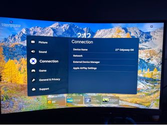 Gaming Monitor Samsung Odyssey G6 Curved 1440P 240hz 27” 1ms