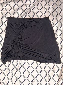 Black mini skirt