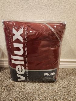 Plush Velvet King Size Blanket Burgundy