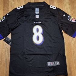 NFL Baltimore Ravens Baltimore Ravens football uniform No.8 Lamar Jackson jersey