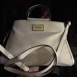 White Guess Side Bag/Hand Bag