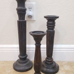 Wooden candelabra