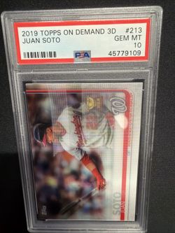 Juan Soto 2019 Topps On Demand 3D Rookie Cup #213 PSA 10 GEM MT
