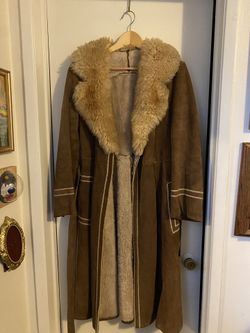 Vintage 1970’s Penny Lane Suede And Shearling Coat