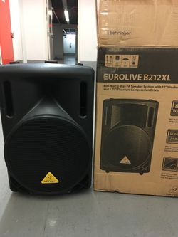 Behringer EUROLIVE B212XL 12” 2way passive speaker system NEW!!! Never used
