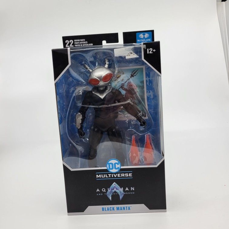 DC Multiverse Aquaman and The Lost Kingdom Black Manta 7" Figure 
Mcfarlane New Sealed.
UPC (contact info removed)72
Weight 13oz plus shipping materia
