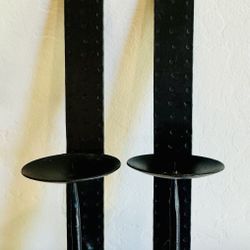 iron candle sconces candle holders