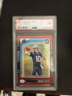 Drake Maye rookie optic red /125 PSA 9