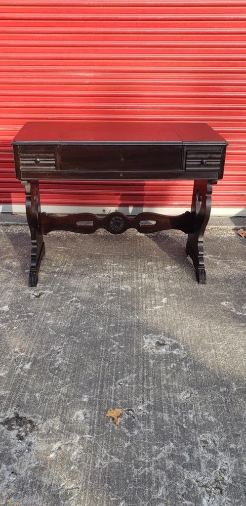 Antique Walnut Spinet Writing Desk