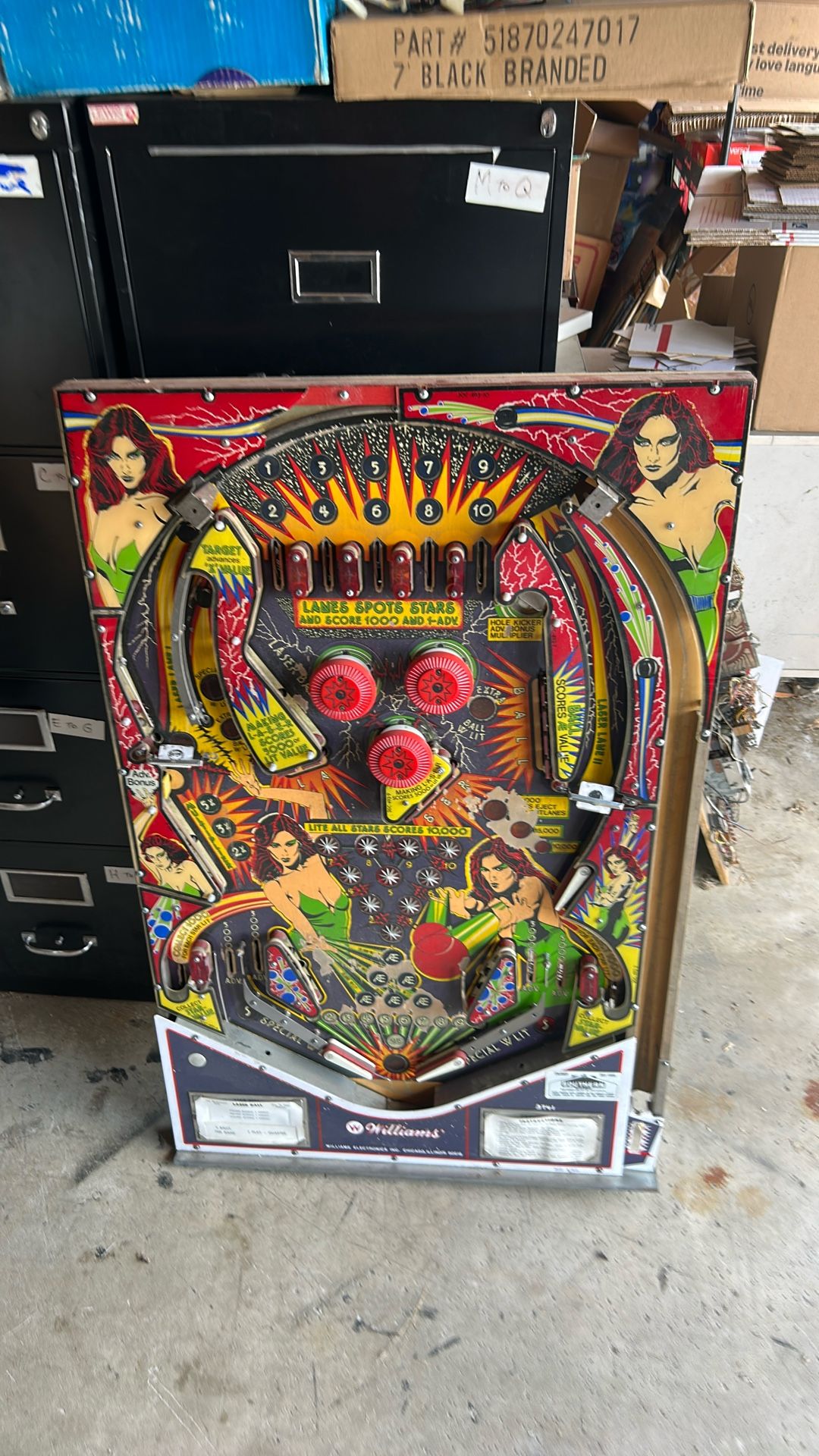 Laser ball Pinball Playfield Arcade Part