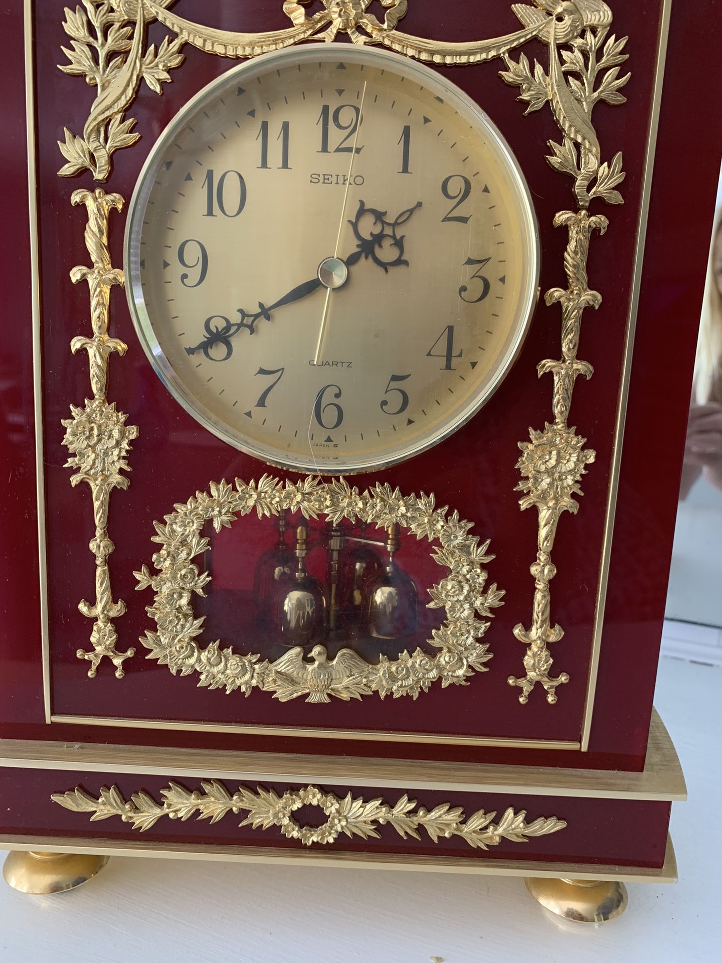 SEIKO Quartz  Pendulum Mantel Clock