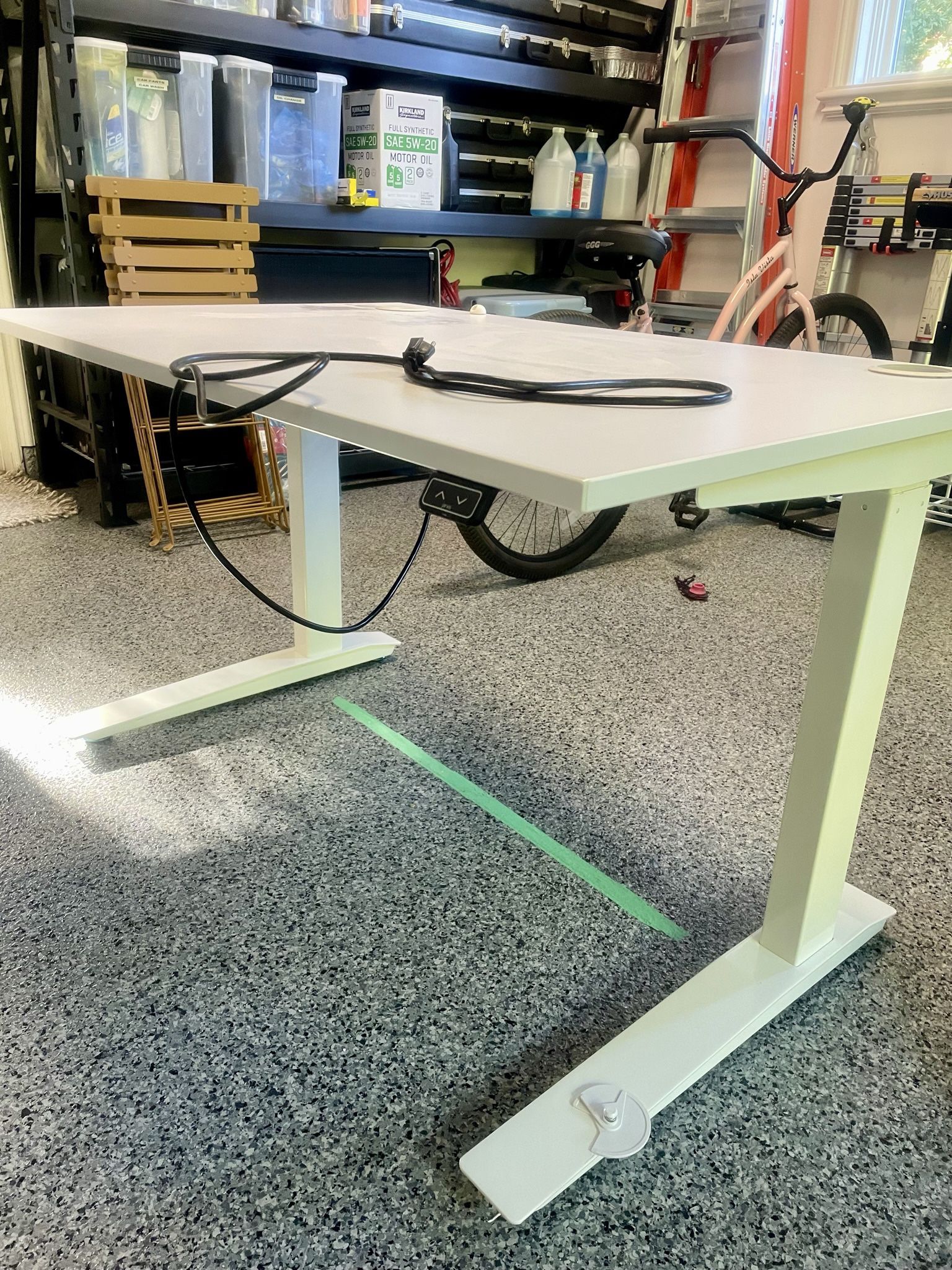 Fully Jarvis White Sit-to-Stand Desk