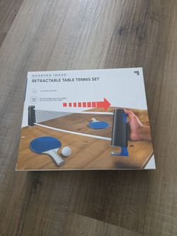 Retractable table tennis set