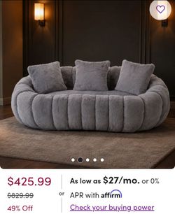 Crescent shape sofa New $80