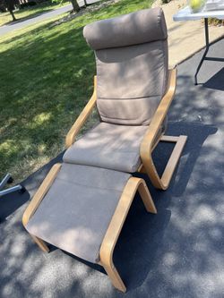 Ikea Chair And Foot Ottoman