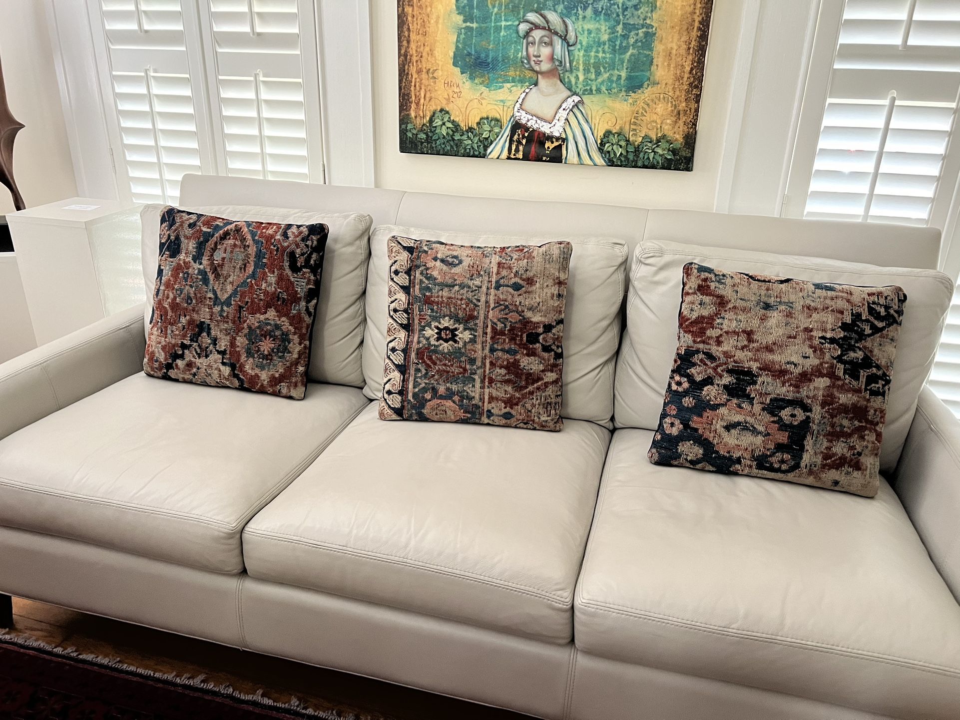 Gorgeous Supple Leather Sofa