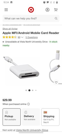 Apple MFI/Android Mobile Card Reader