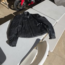 TEKNIC LEATHER MOTORCYCLE JACKET 