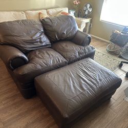 Leather couch