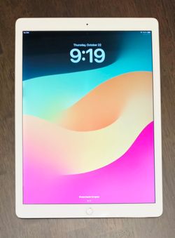Pristine! Apple iPad Pro (12.9-inch, Gen 2), White Silver, 512GB, Wi-Fi + Cellular, Apple Charger