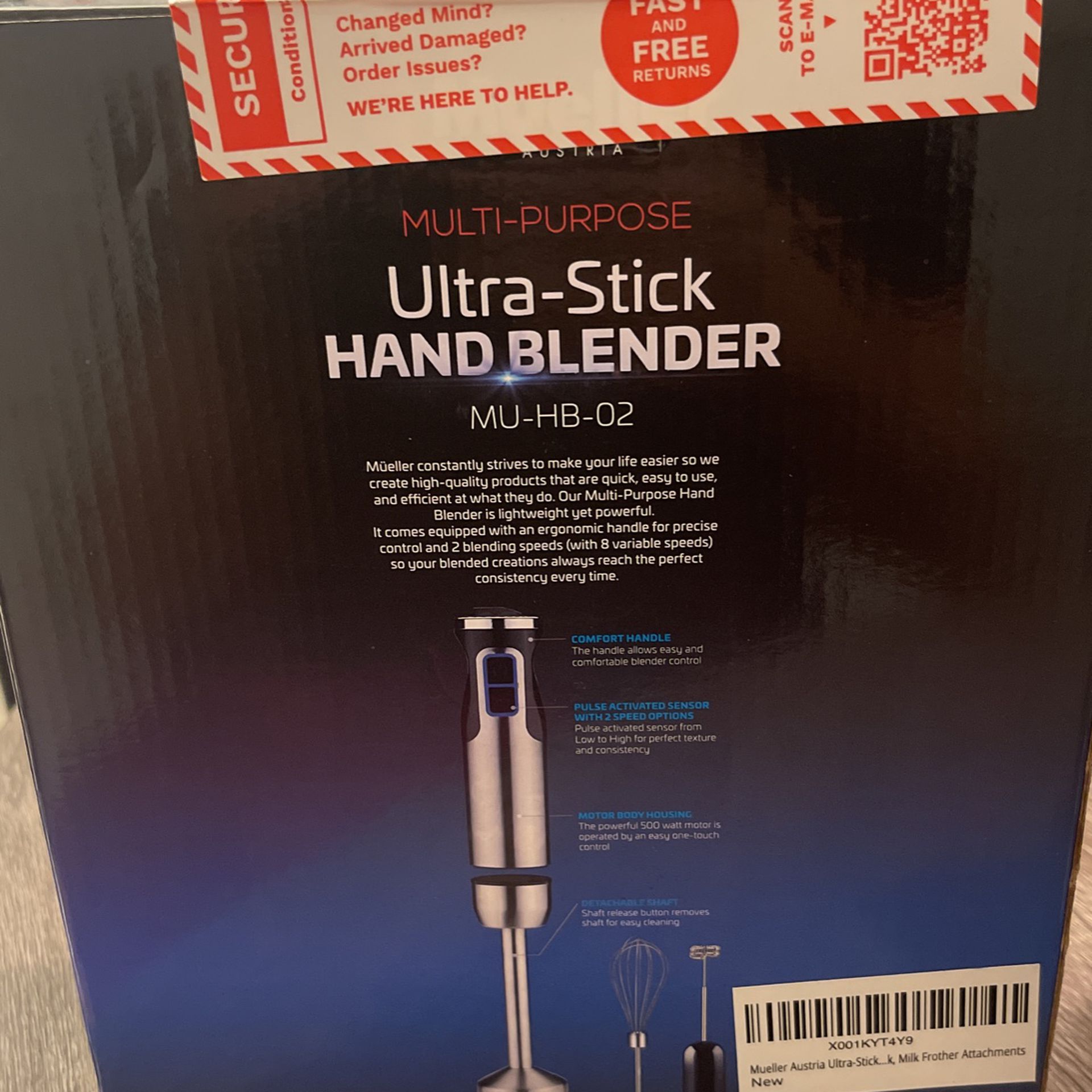 Mueller Ultra-Stick Hand blender MU-HB-02 New for Sale in Azalea Park, FL -  OfferUp
