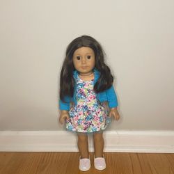 18” American Girl Doll, Clothes, And Book