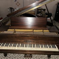 Chas M. Stieff Grand Piano  Plays But Needs Tuning And Cleaning 