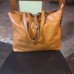 Stella & Max Tan Leather Tote 