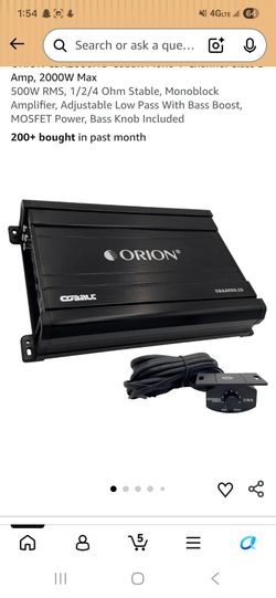 Orion amp 2000 watts