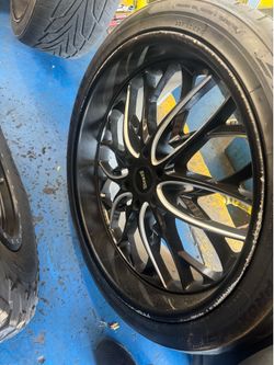 Rims and tires 24” dub wheels