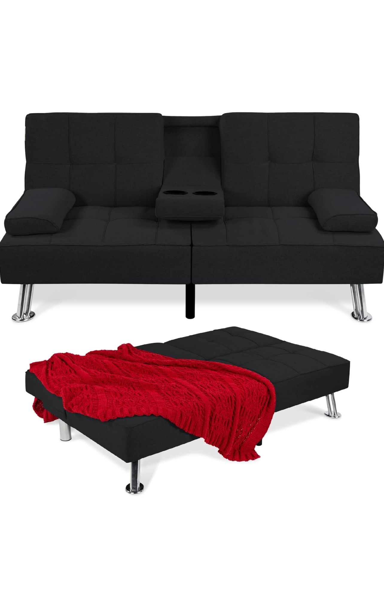 Modern Folding Futon, Reclining Sofa 