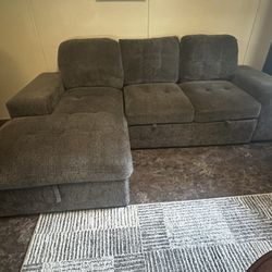 Love Seat Sleeper Sofa With Chaise/Storage