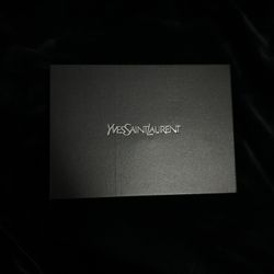 YSL Monogram Large Wallet on Chain in Grained Leather 